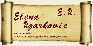 Elena Ugarković vizit kartica